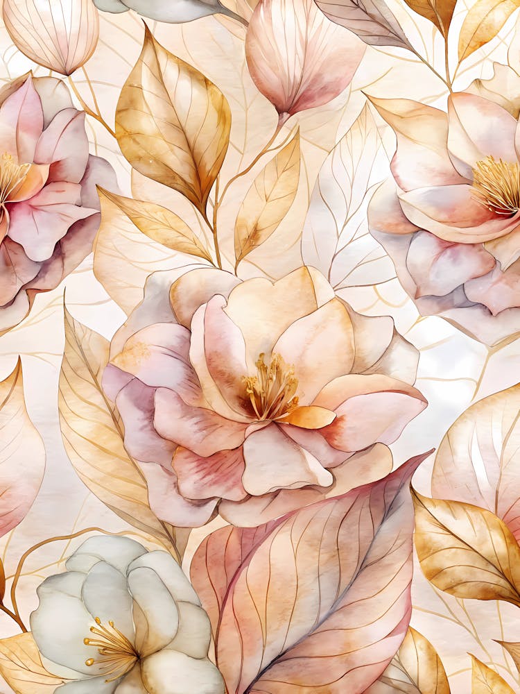 Watercolor Floral Pattern 11