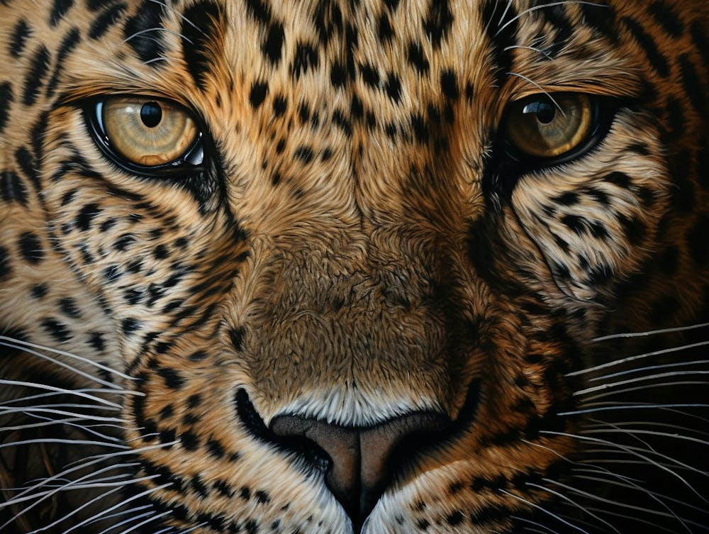 African Leopard Close Up Realism 4