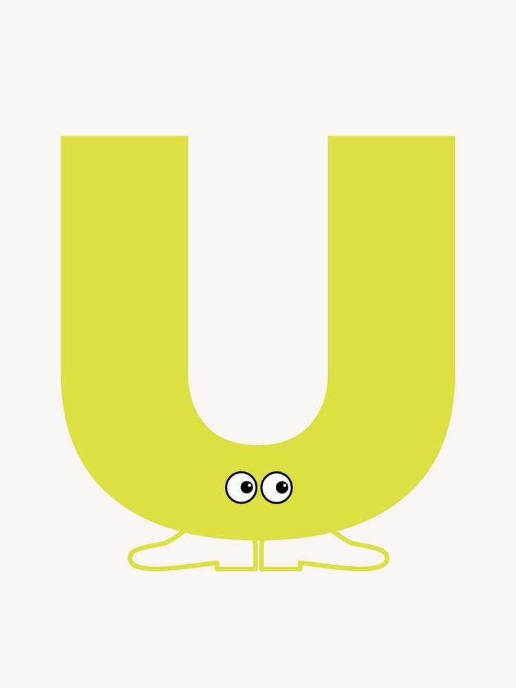 Alphabet Poster U