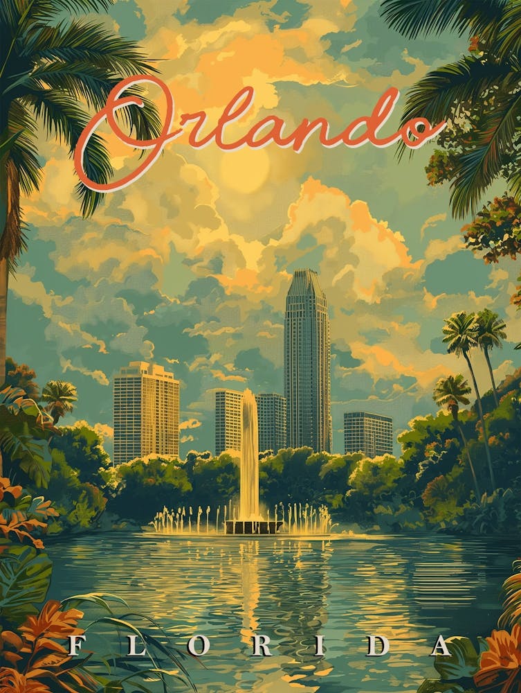 A Blast from the Past: Vintage Orlando Poster