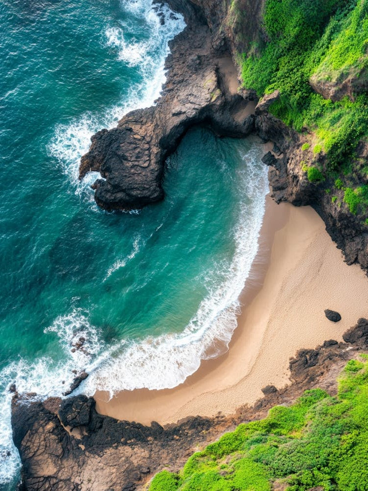 Aerial View Of A Beach 108