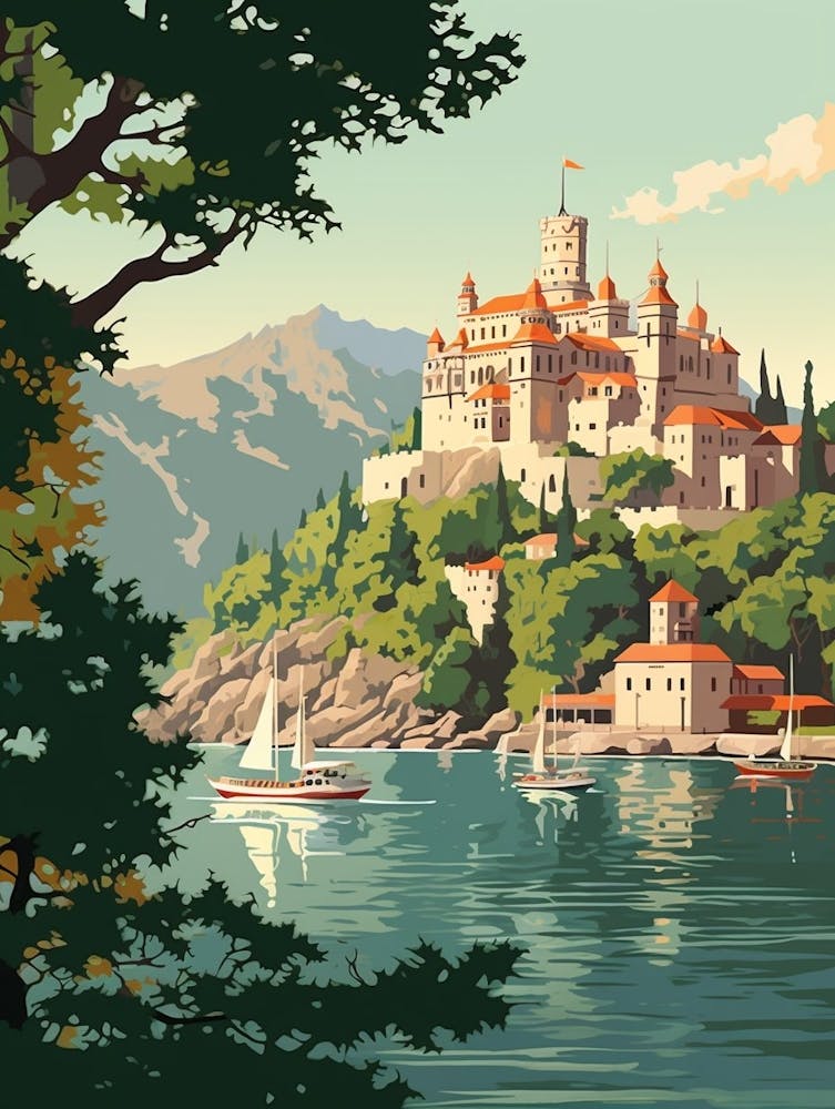 Bosphorus Cruise Prince Islands Pixel Art 5