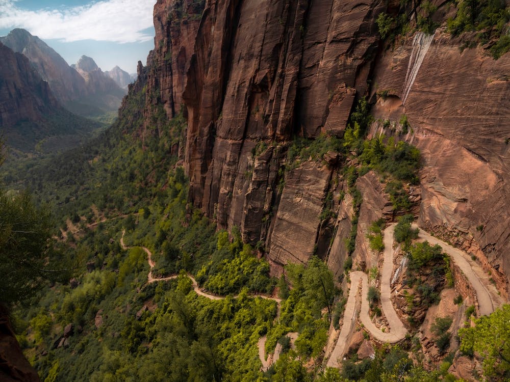 Trail To Angels Landing Zion