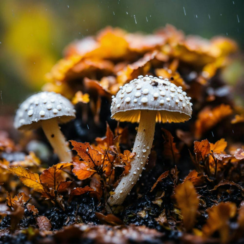Mushrooms In The Rain 1