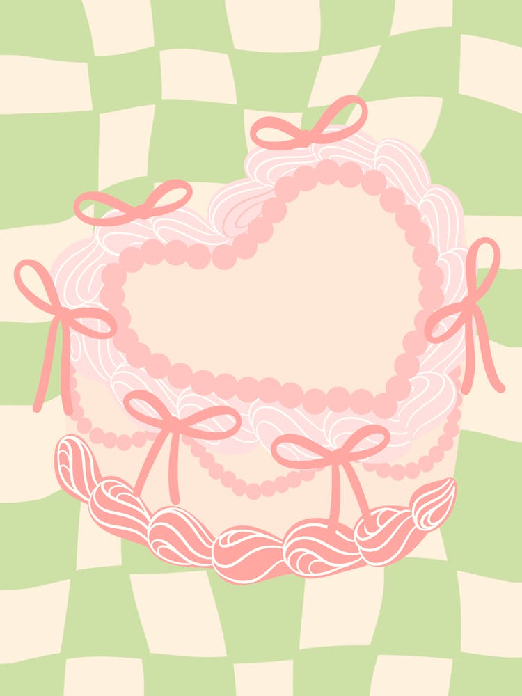 Coquette Heart Cake 1