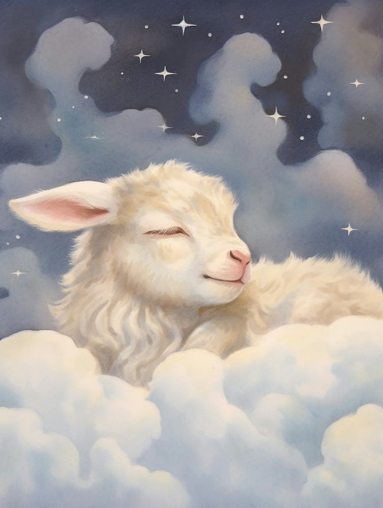 Sleeping Baby Goat 3