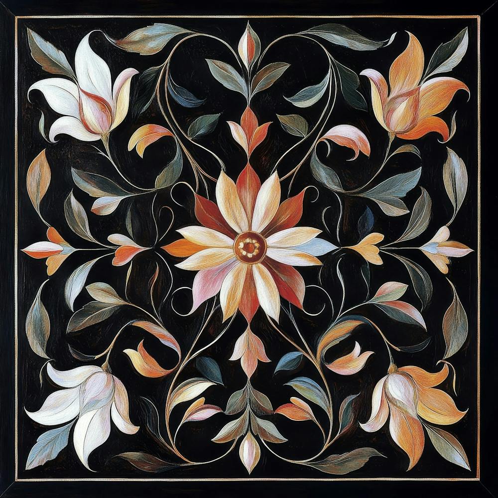 Floral Mosaic Art