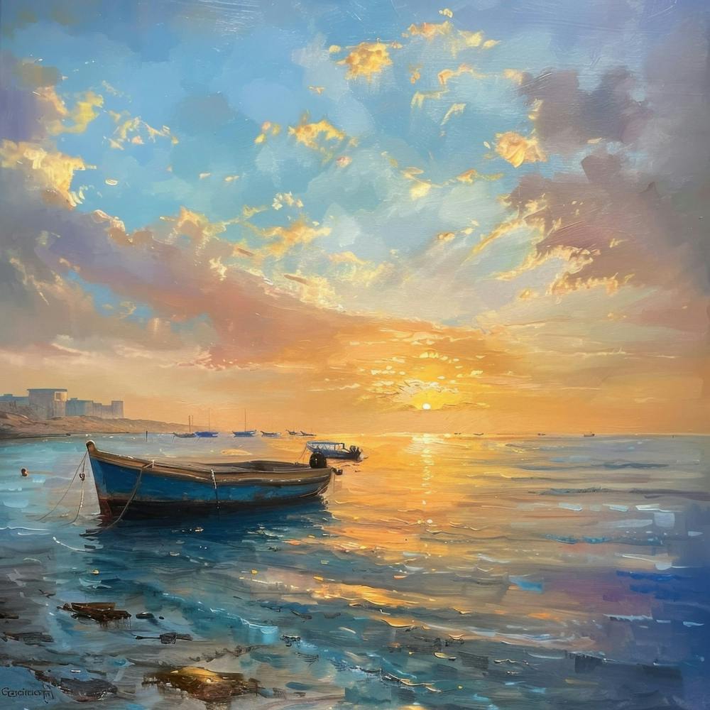 Sunset Boat Oman