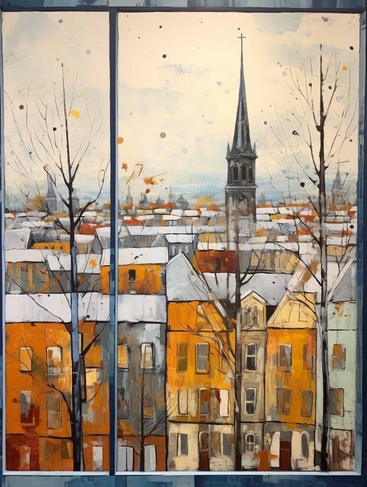 Winter Cityscape Berlin Germany 2