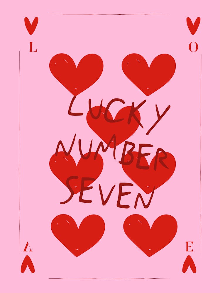 Lucky Number Seven Print