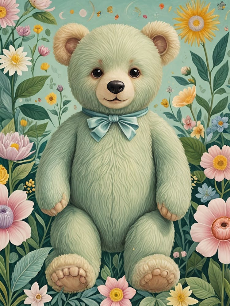 Teddy Bear In The Garden