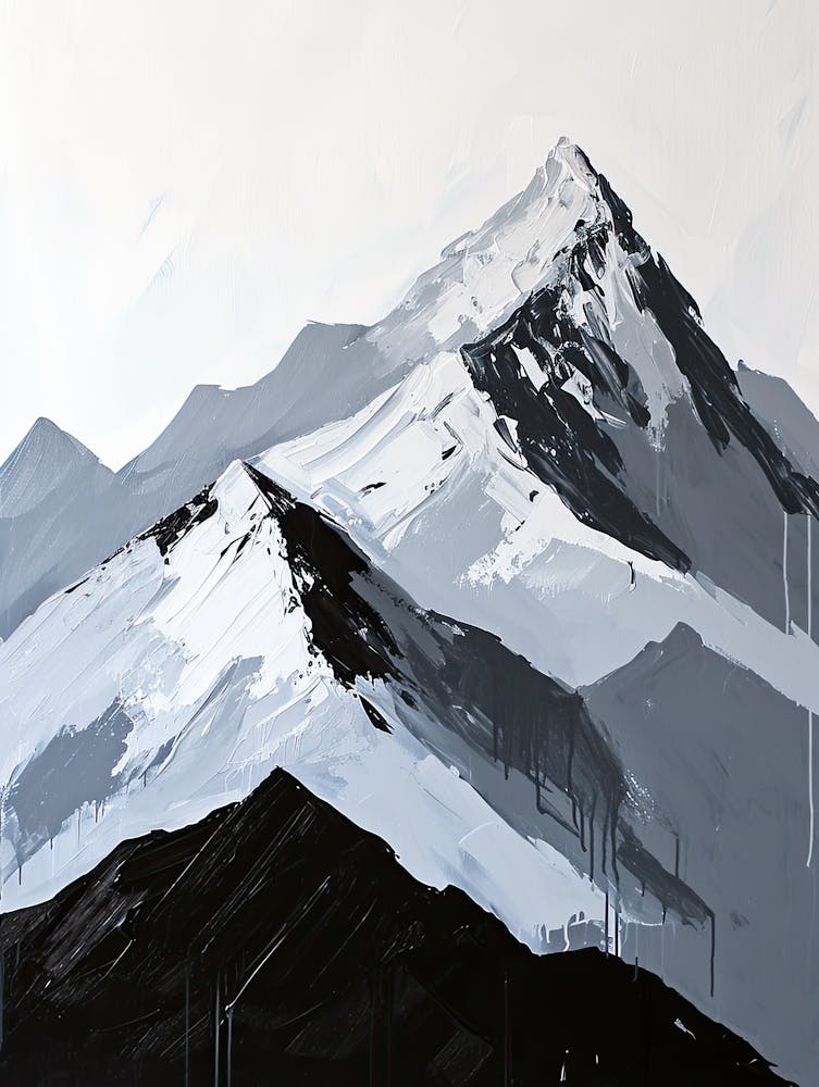 Black And White Mountains