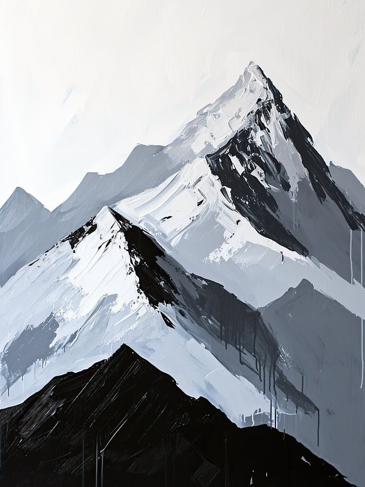 Black And White Mountains