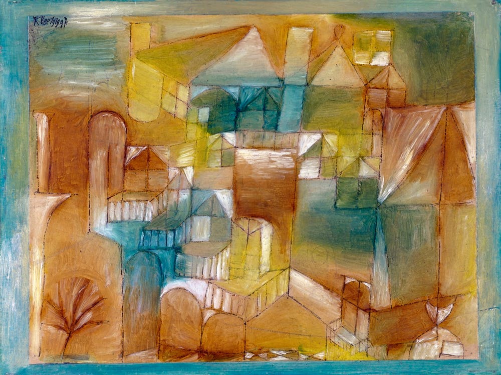 Fasçsade Brown Green (1919), Paul Klee