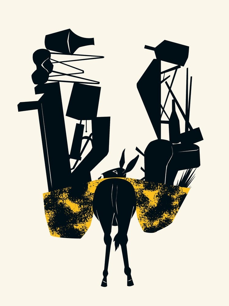 Midcentury Donkey