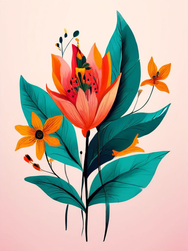 Fleurs et Feuilles 1