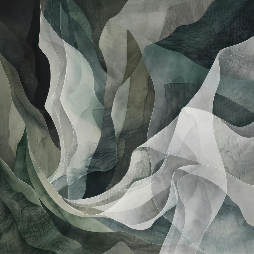 Japanese Watercolour Of Mount Hakuba 6