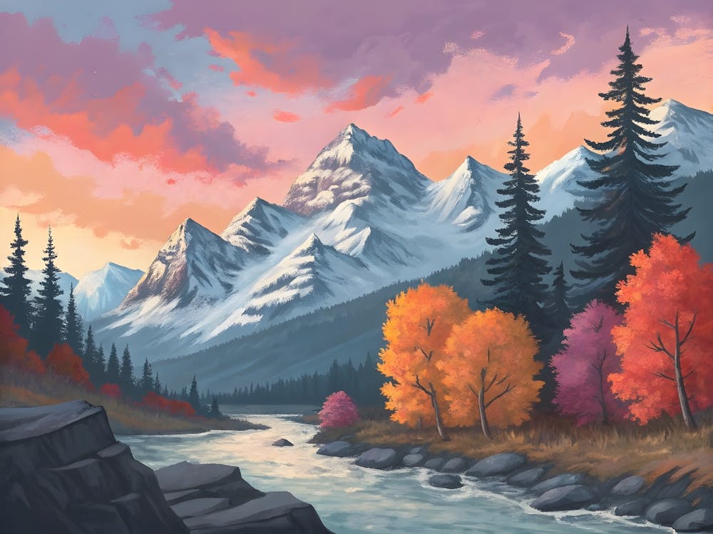 Sunset In The Mountains 38