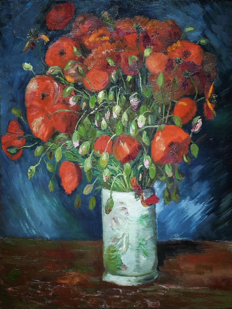 Vase With Poppies, Van Gogh