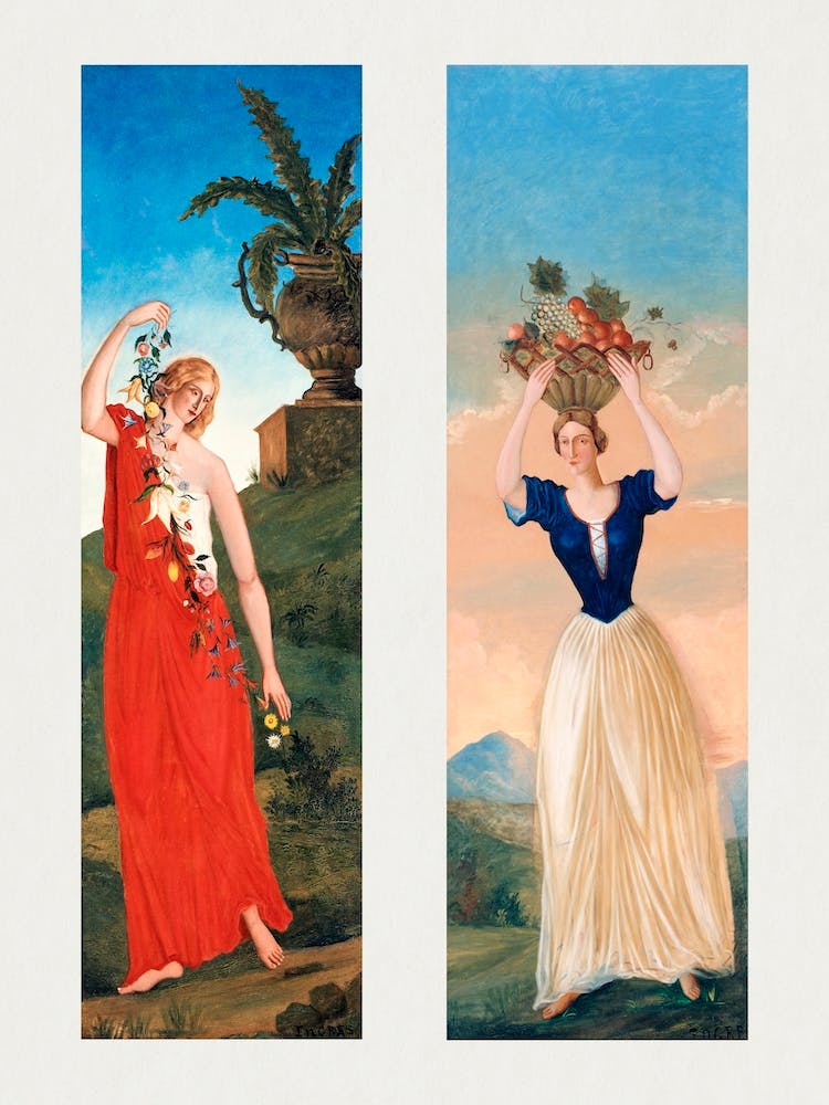 The Four Seasons (1860), Paul Cézanne