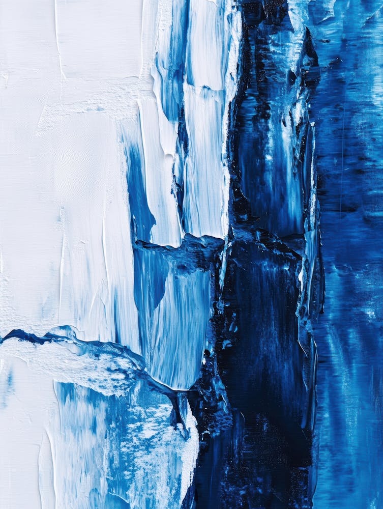 Abstract Blue Painting 32