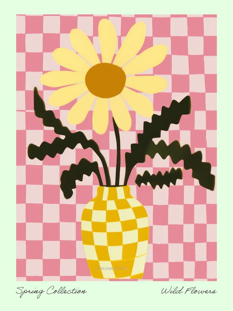 Spring Collection Wild Flowers Yellow Tones In Vase 4