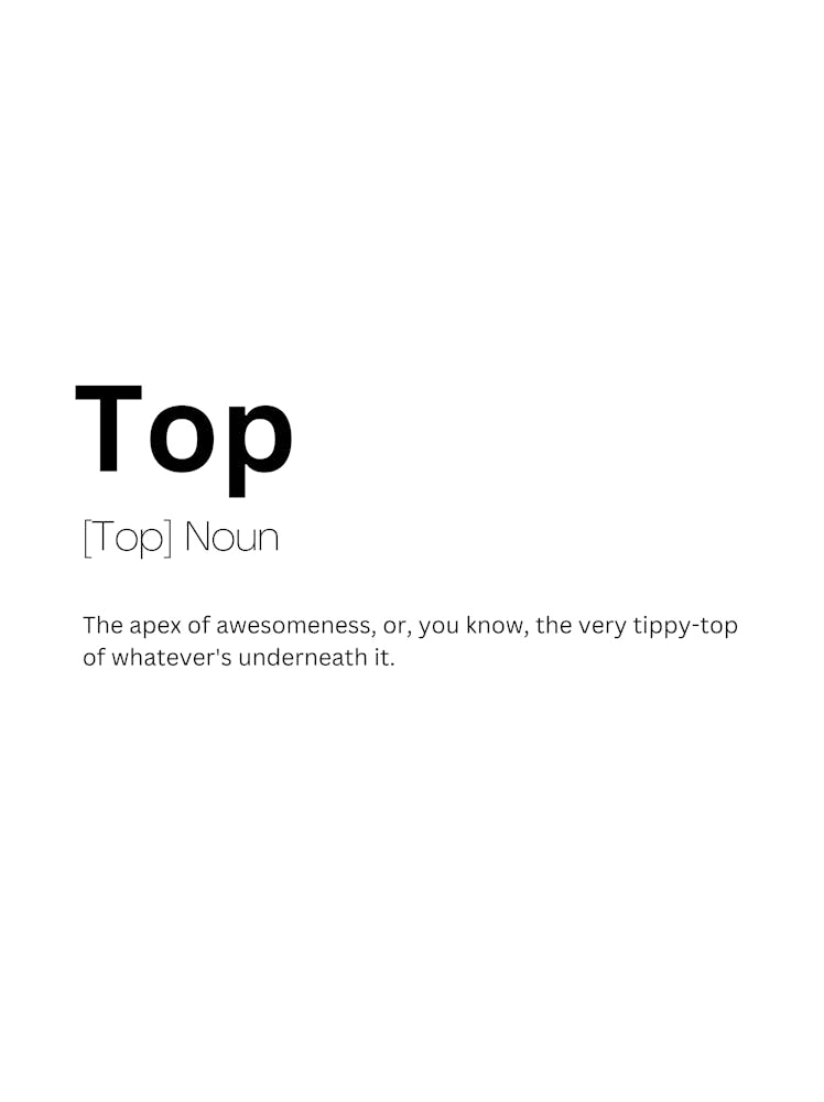 Top Definition Meaning