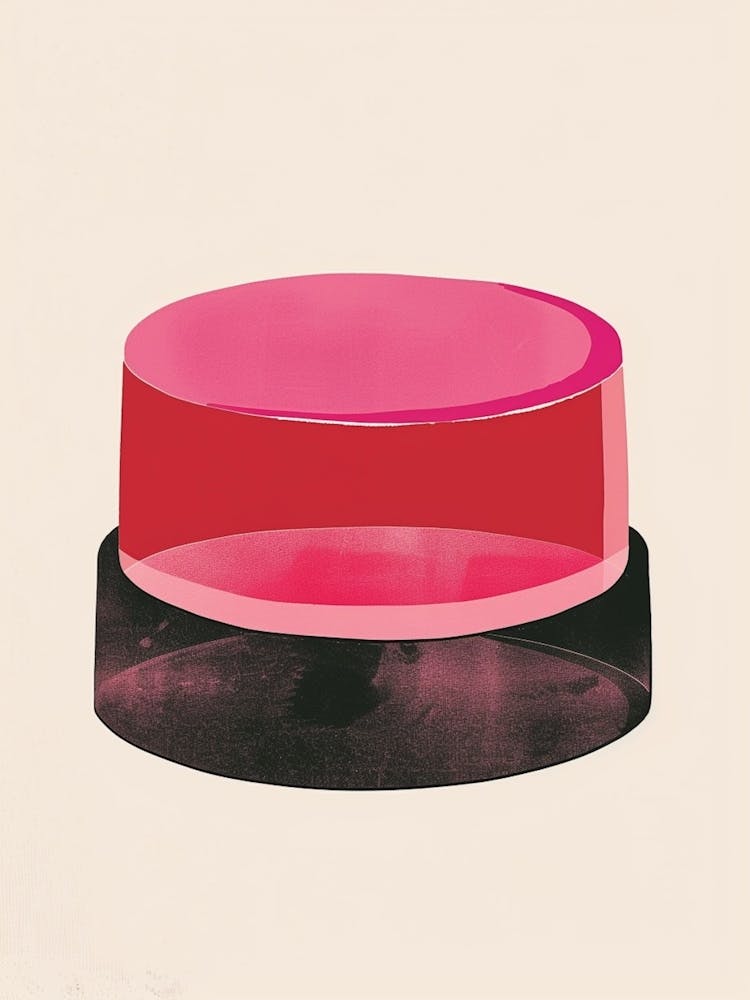 Pink Minimalist Jelly Beige Background