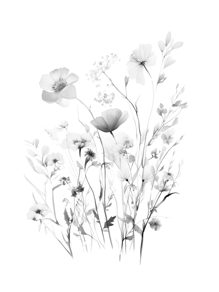 Black And White Flowers 41