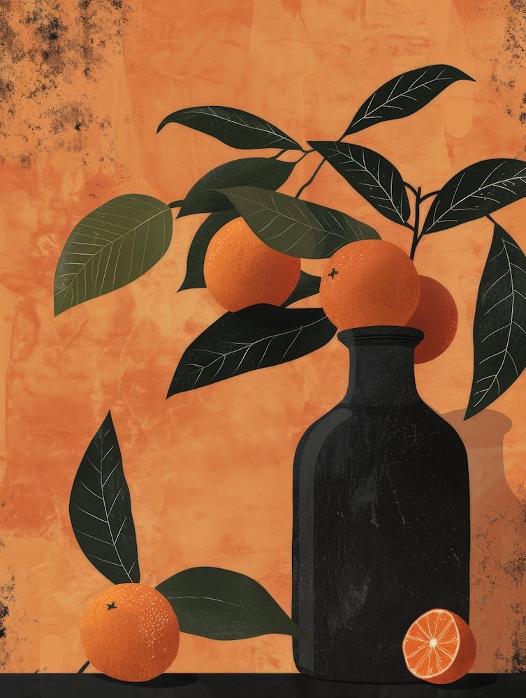 Oranges In A Vase 3