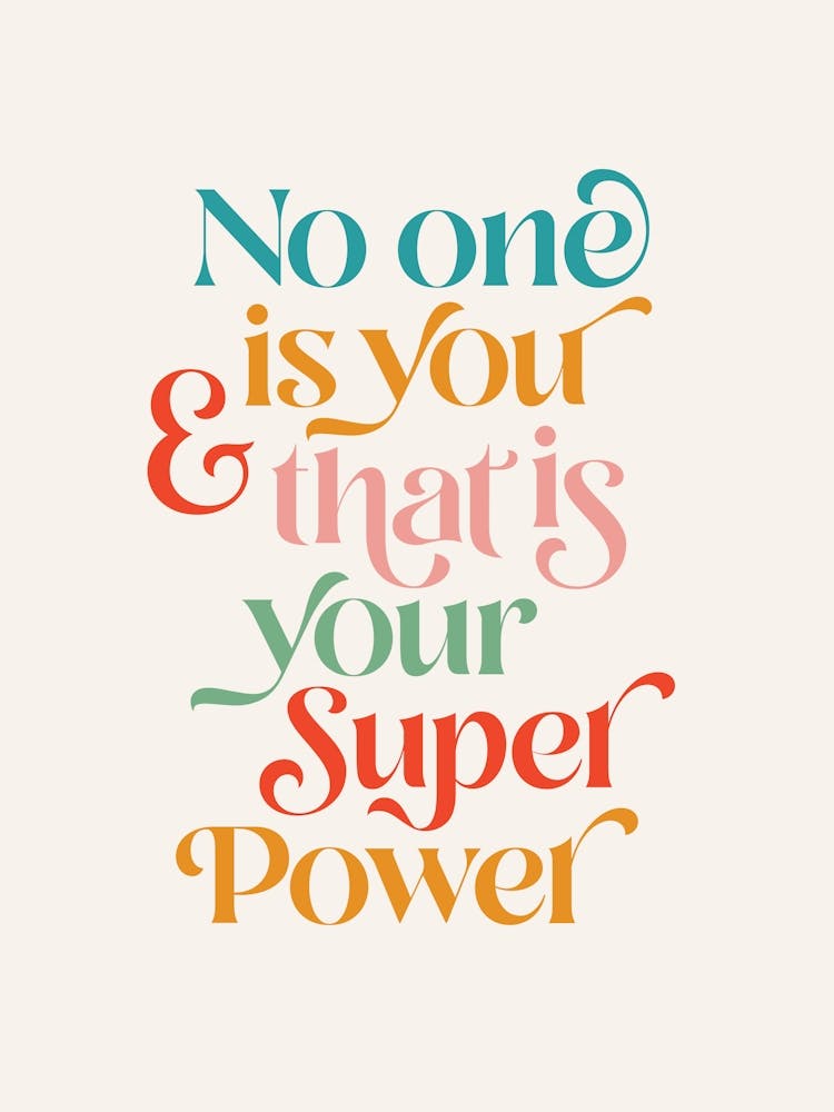 Women Super Power Retro Typography