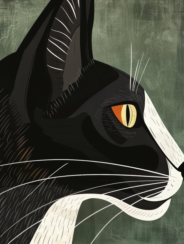 Black And White Cat 26