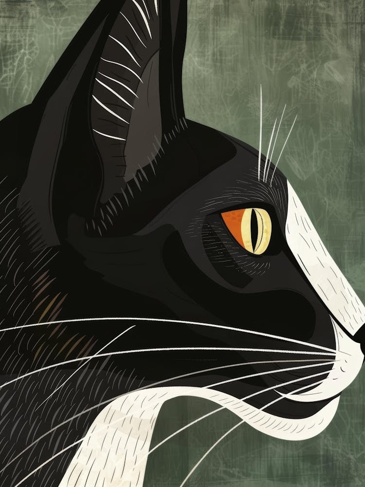 Black And White Cat 26