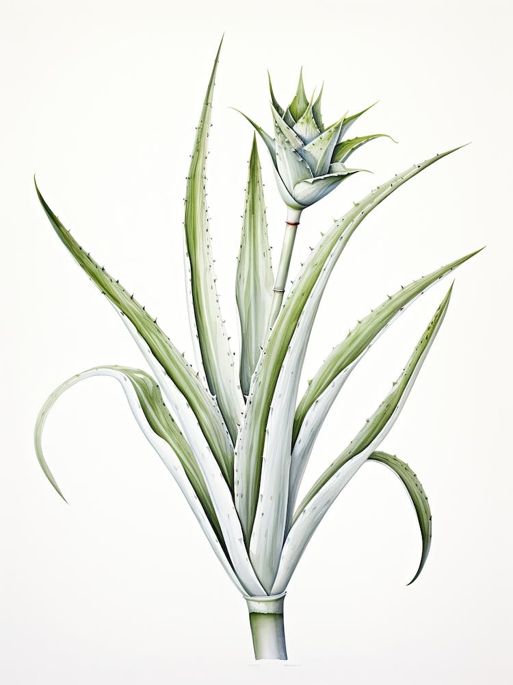 Aloès Vera Herbes Botaniques Vintage 3