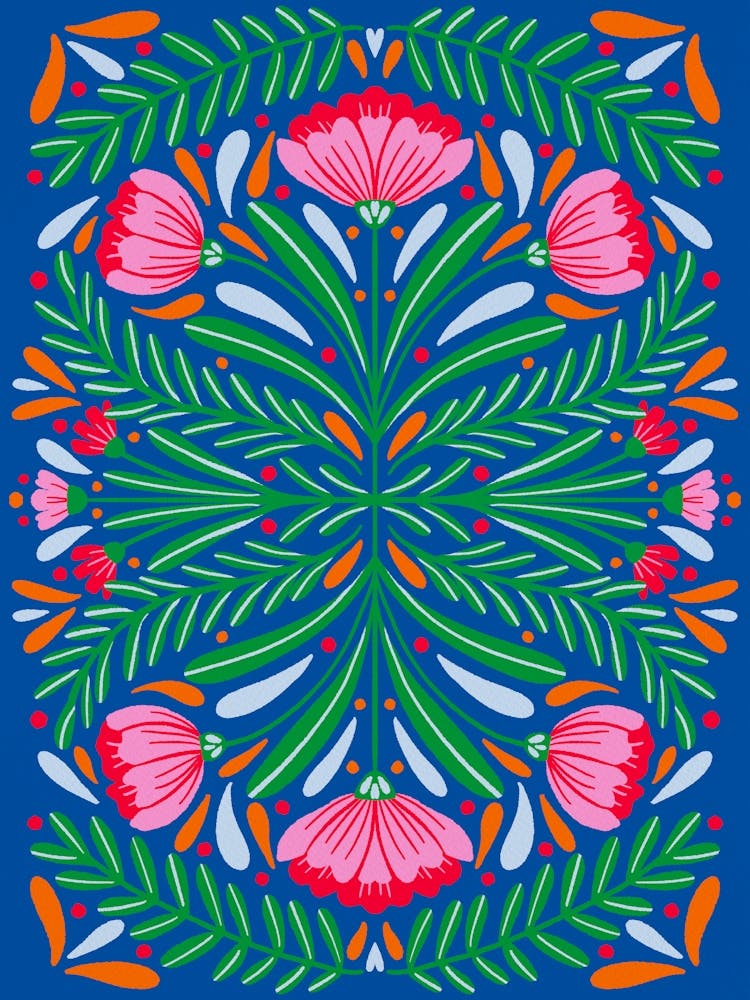 Bold Symmetrical Flowers