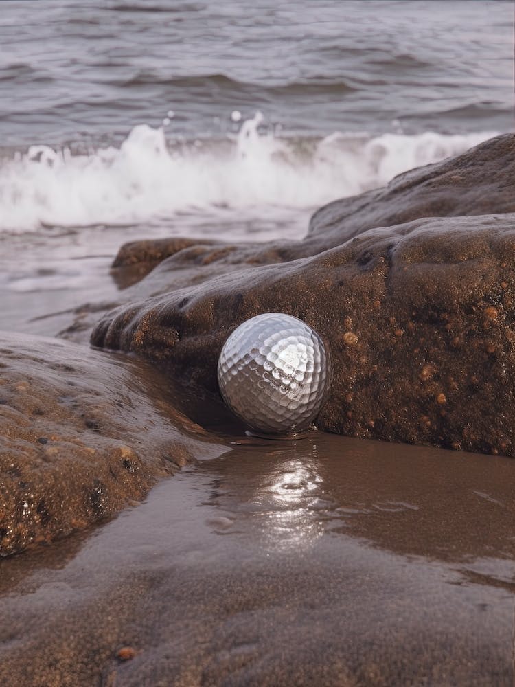 Disco Ball On The Shore Photo 2