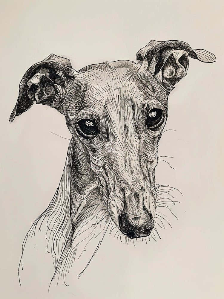 Greyhound Line Sketch 1