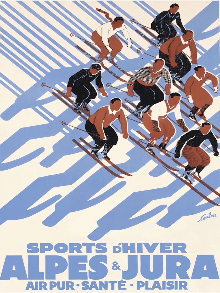 Vintage Ski Collection D Hiver Alpes And Jura
