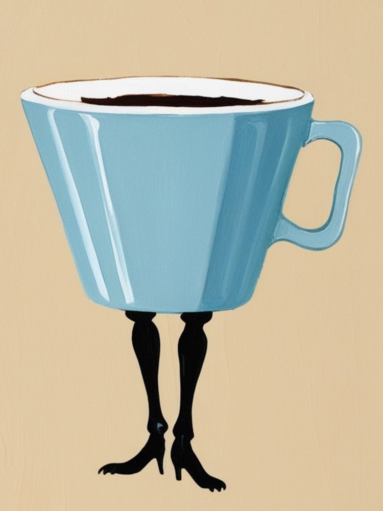 Kaffeetasse mit Beinen