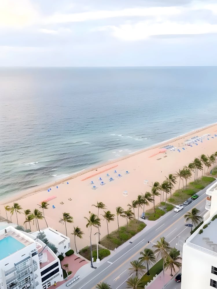 Aerial View Of Miami Beach