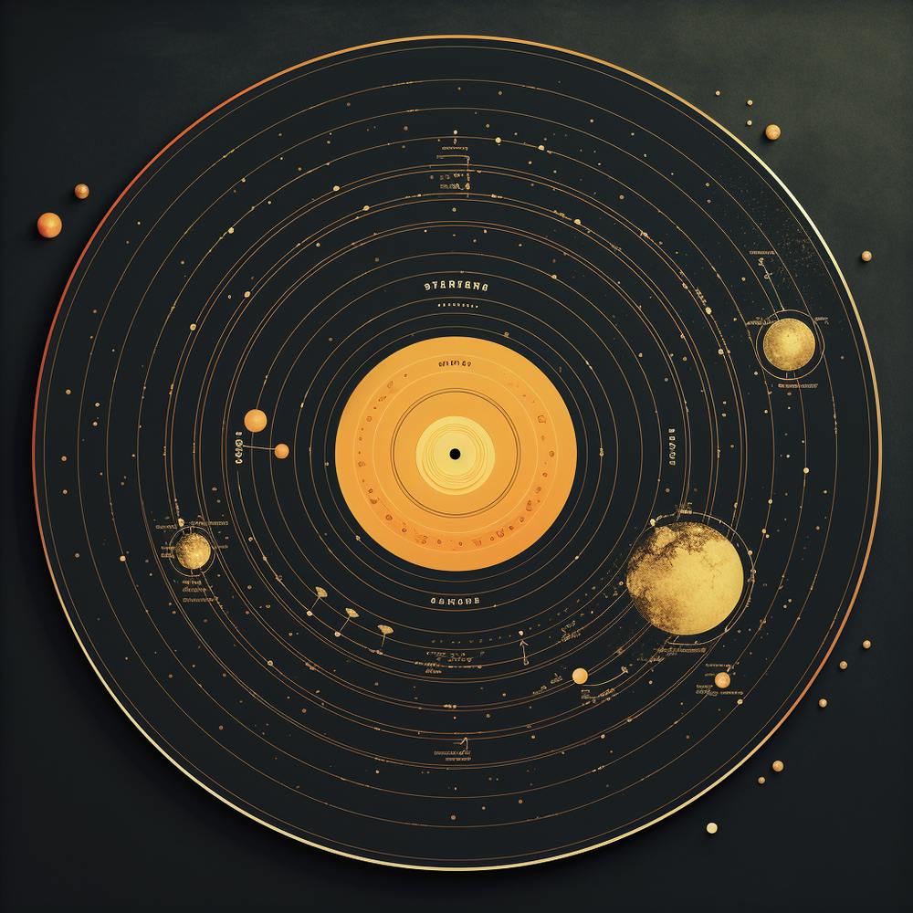 Planets Of The Solar System on Gramophone Record 1