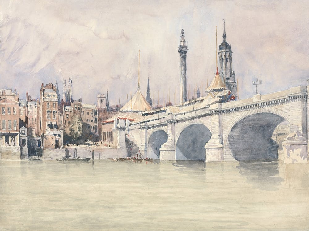The Opening Of The New London Bridge, David Cox (2)