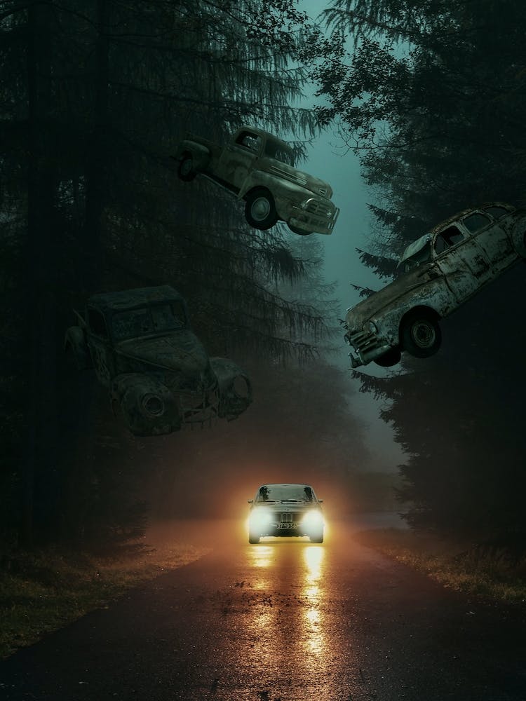 Flying Ghost Cars