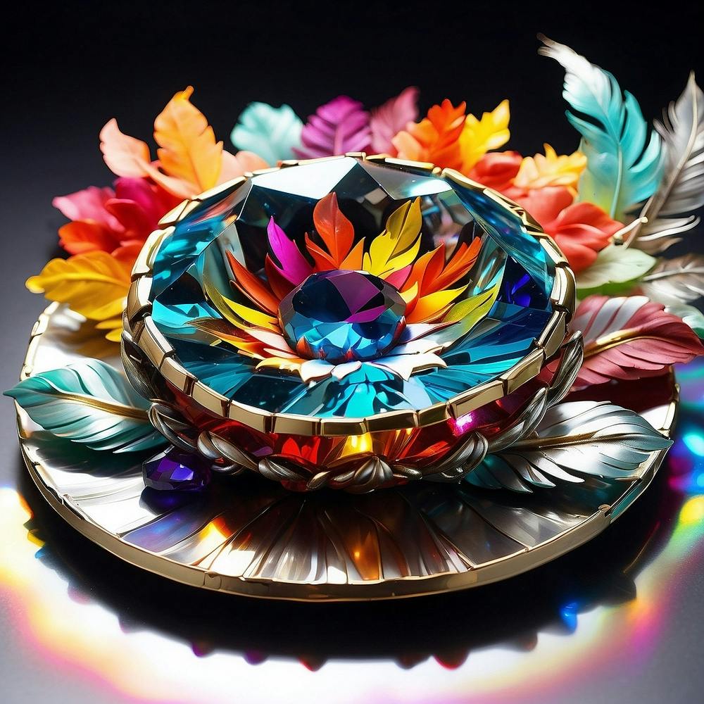 Gemstone bowl