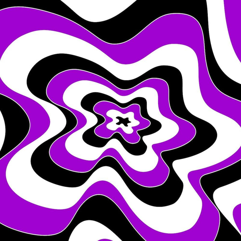 Purple And Black Swirls 1