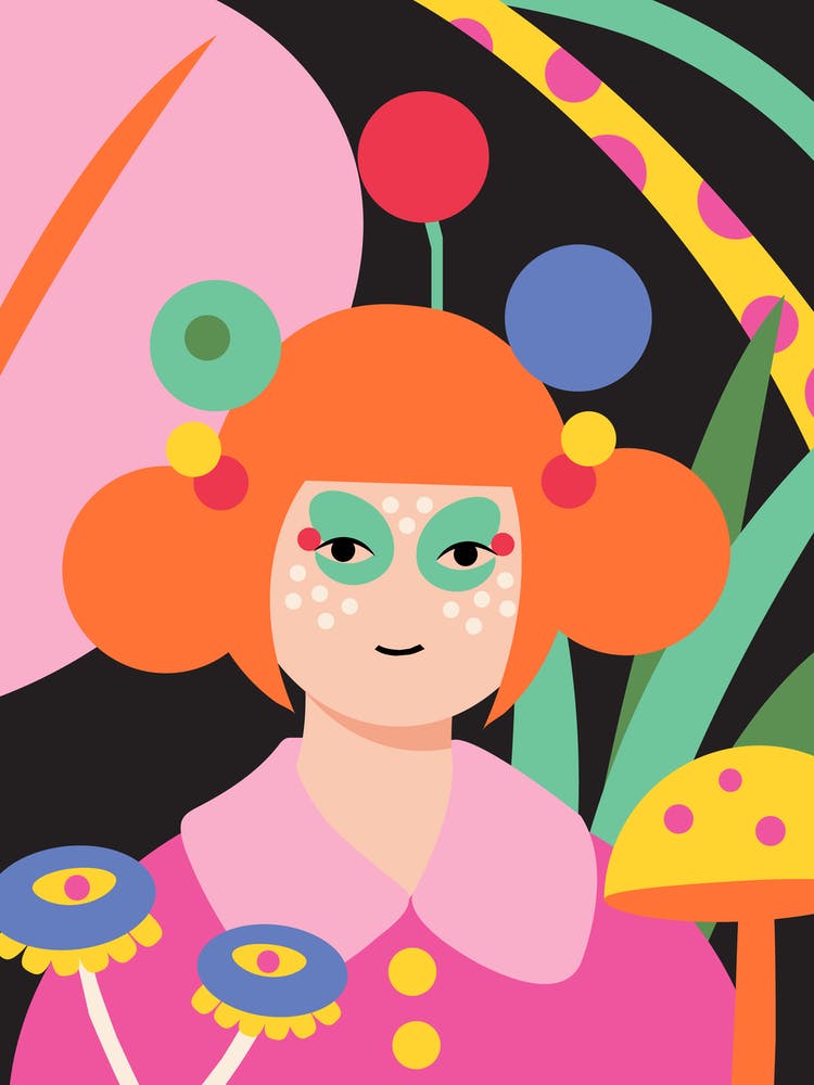 Girl In A Secret Garden