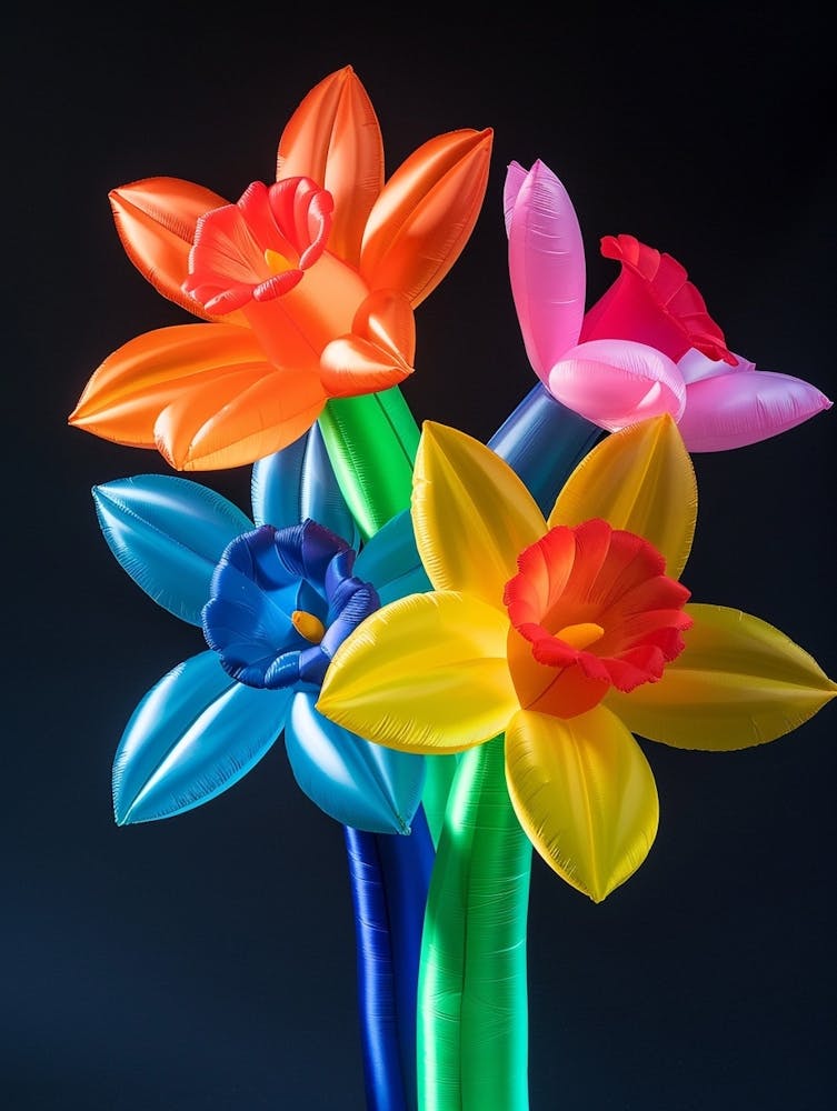 Bright Inflatable Flowers Daffodil 2