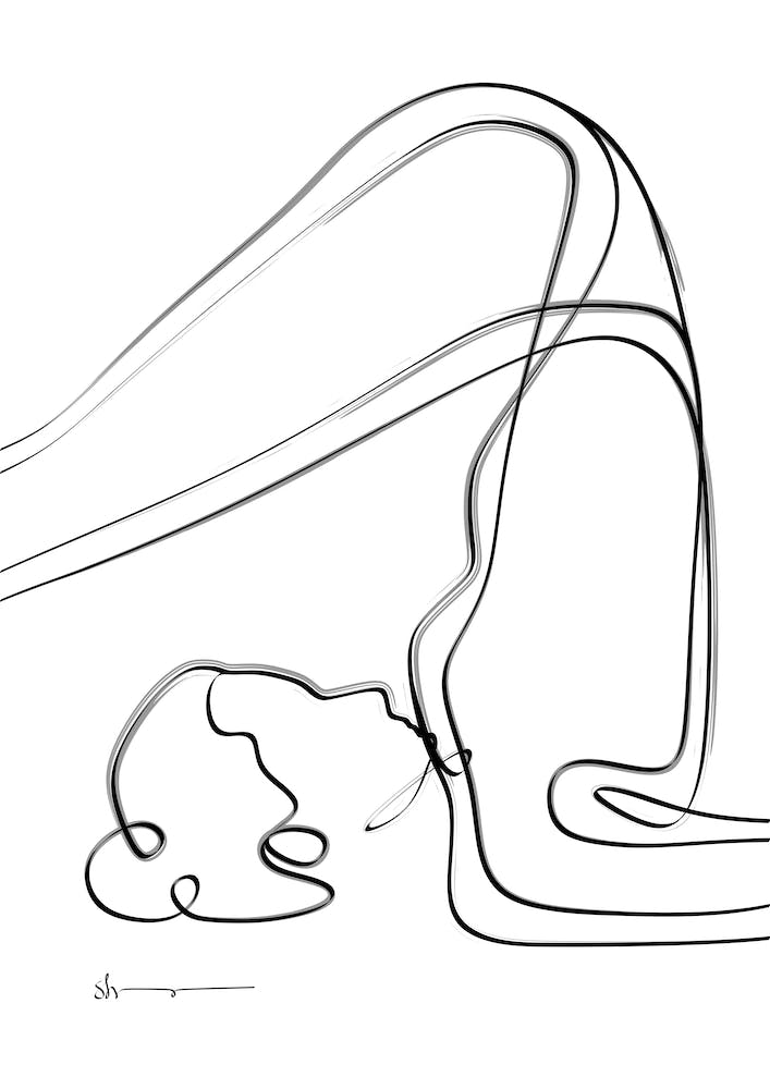Posture de la Charrue Abstraite