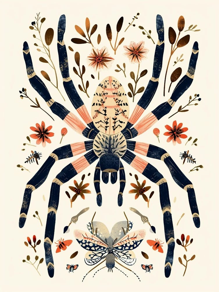 Colourful Insect Illustration Tarantula 12