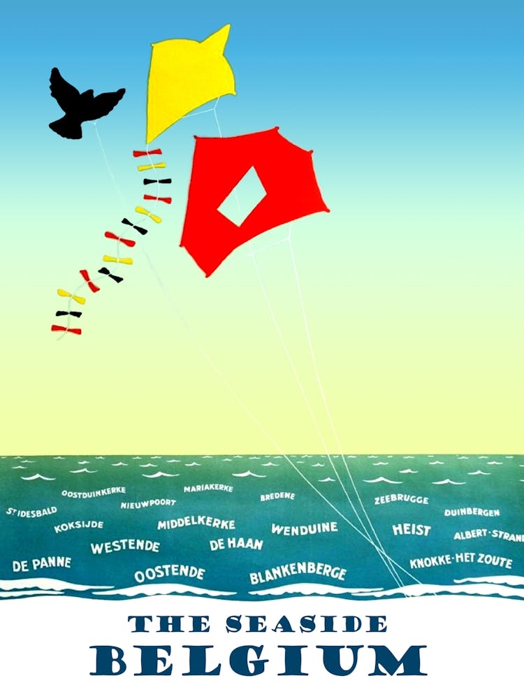 The Belgium Seaside Kites On The Wind